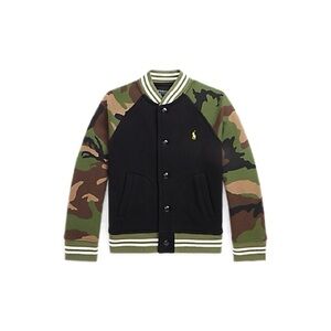 Polo by Ralph Lauren Boy’s Black and Camouflage Bomber Jacket